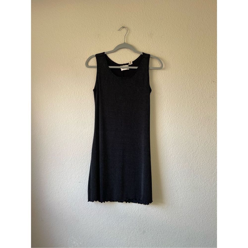 Vintage Kathie Lee 90s polka dot mini dress with lettuce hem size medium - Picture 1 of 8